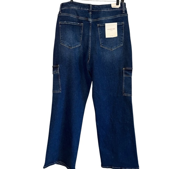 Lovervet Tummy Control Jeans 90’s Vintage Utility size 16W - Picture 2 of 8